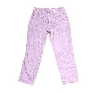 Pastel Pink Pale Lilac Lavender Purple Straight High Rise Khaki Pants
